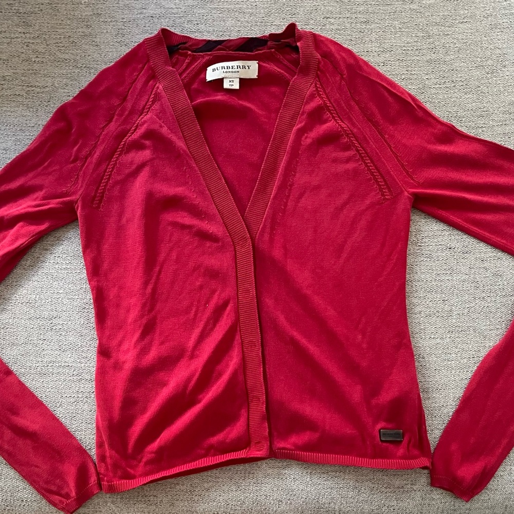 Burberry Silk Cardigan